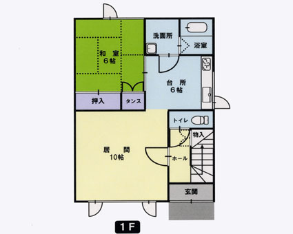 物件番号48の1階間取り図