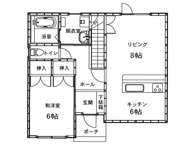 物件番号49の間取り図（1階）